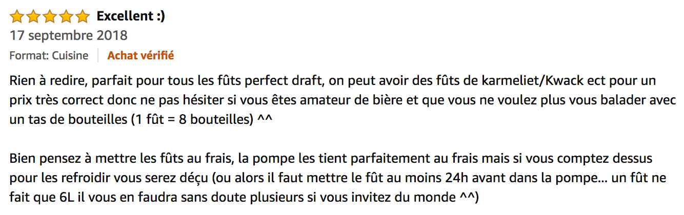 Utiliser un fut PerfectDraft sans machine ? (Page 1) — Perfect Draft —  Forum Bière
